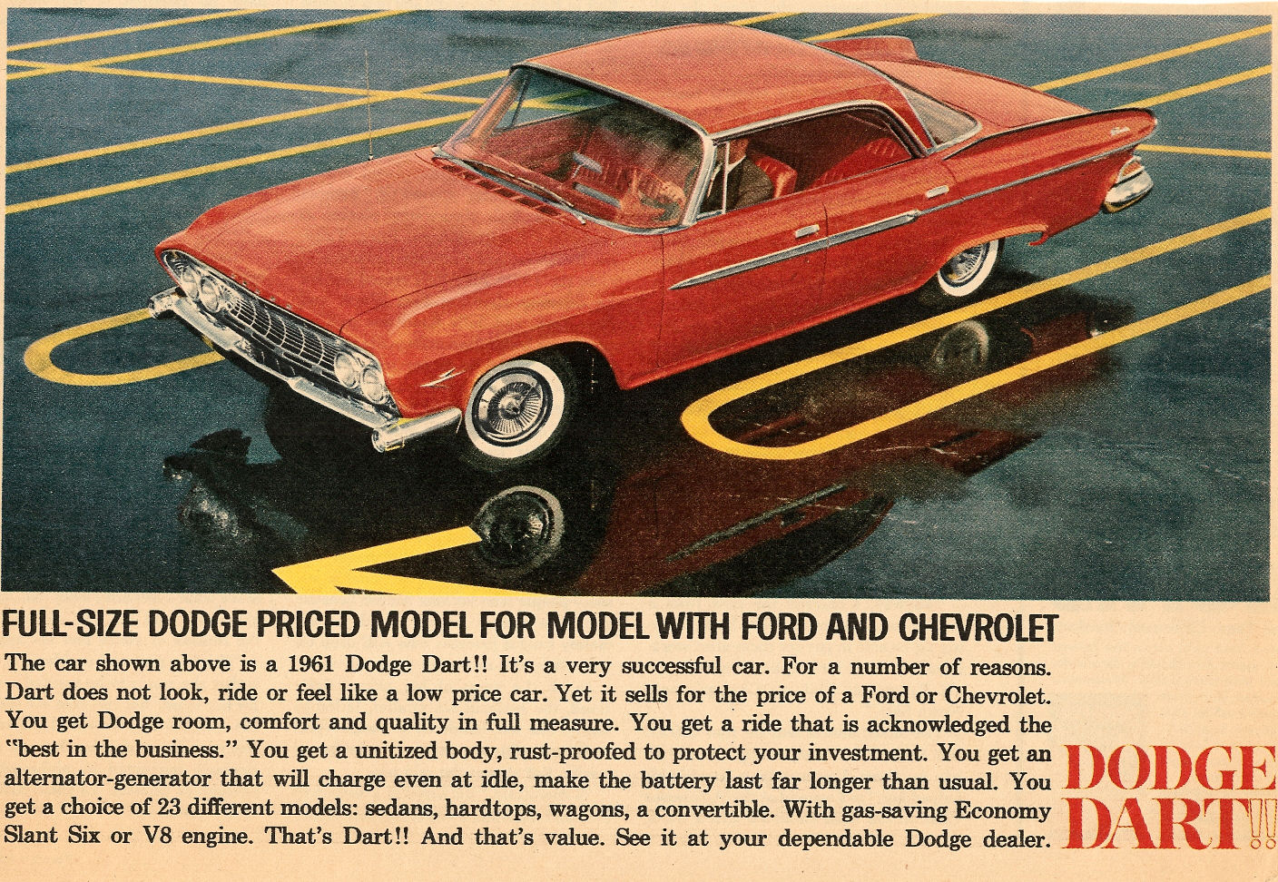 1961 Dodge Auto Advertising